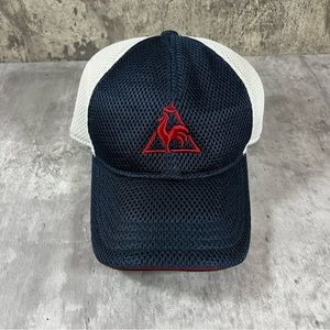 Le Coq Sportif Men's Trucker Hat Blue White Mesh Hat